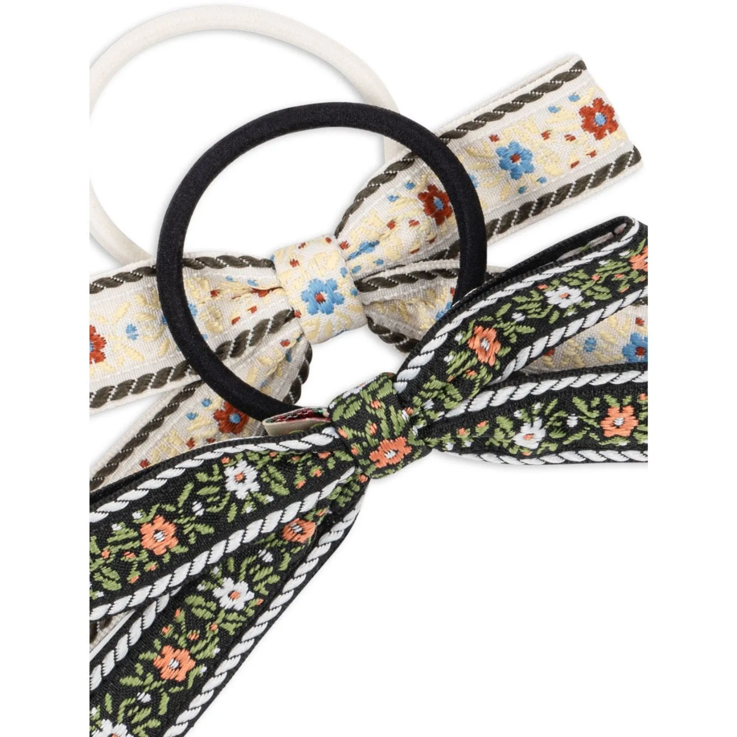 Konges Sl?jd Beige/Black 2 Pack Bow Elastic