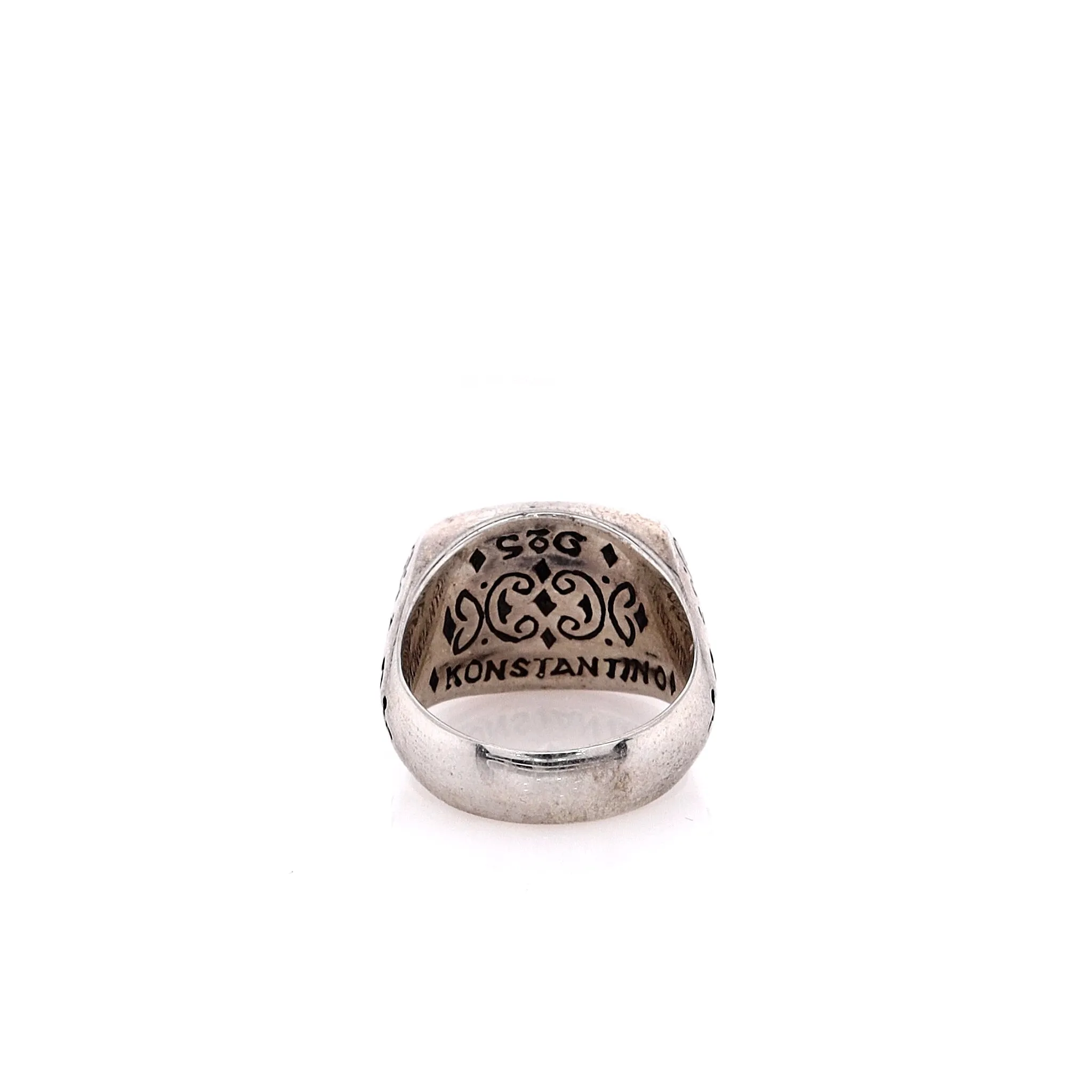 Konstantino Sterling Silver Cabochon Cushion Mother of Pearl Ring