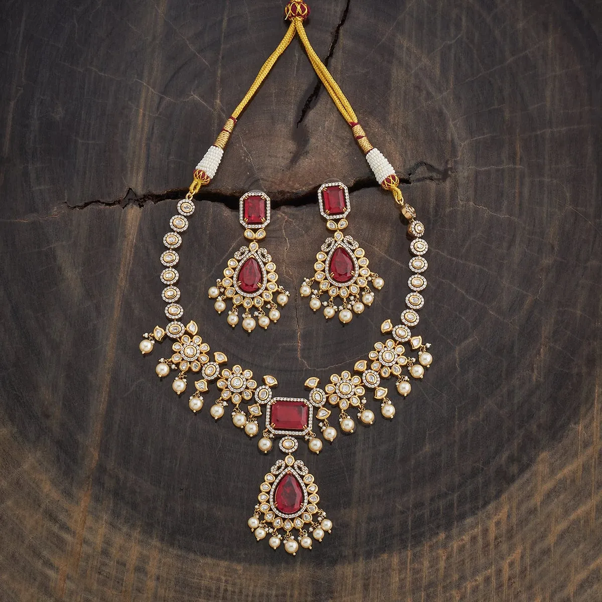 Kundan Necklace 174044