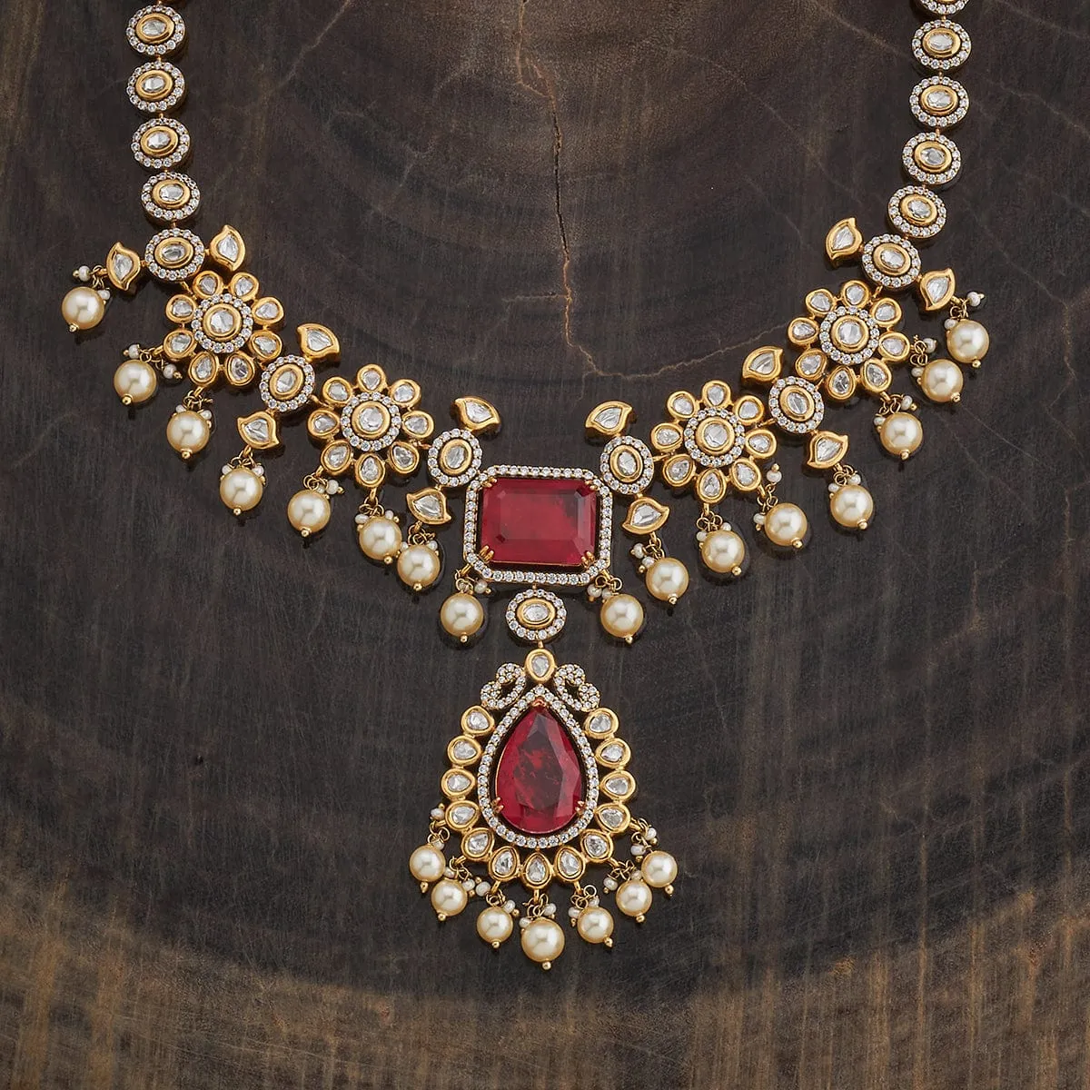Kundan Necklace 174044