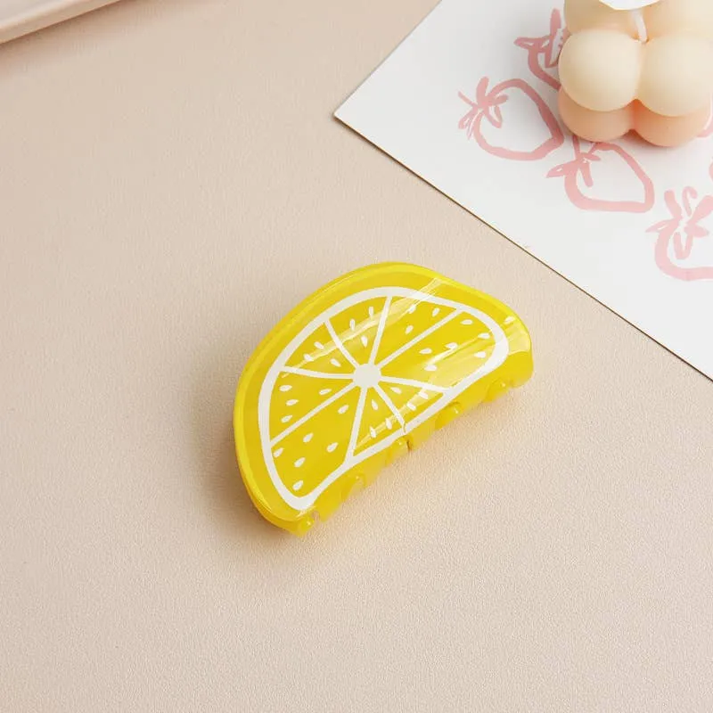Lemon Hair Claw Clip