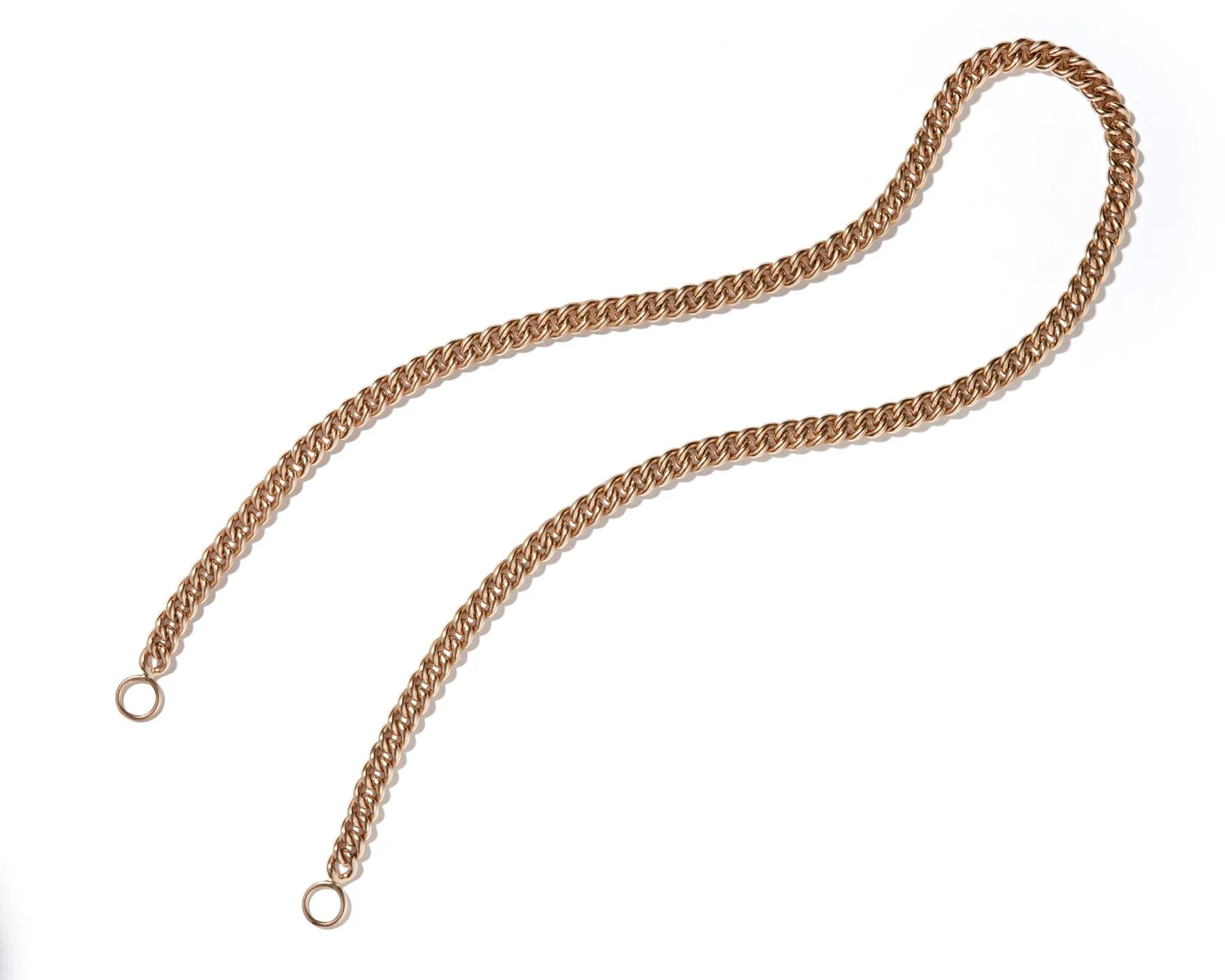Marla Aaron 14K Gold Heavy Curb Chain Necklace