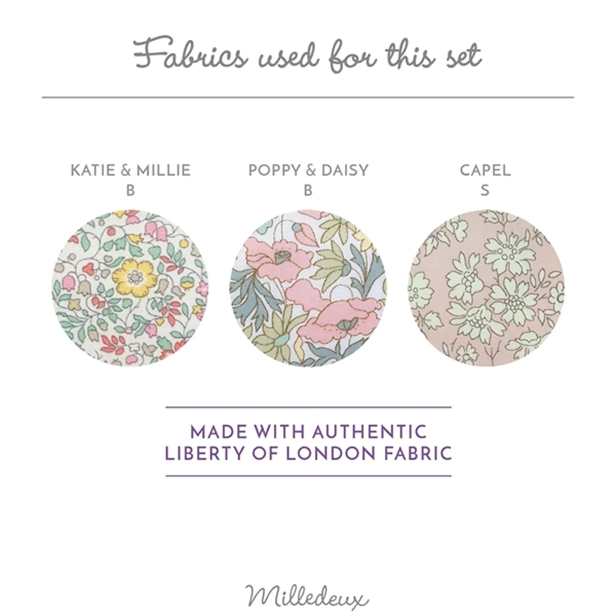 Milledeux Giftbox Liberty Hairclips 3 pieces