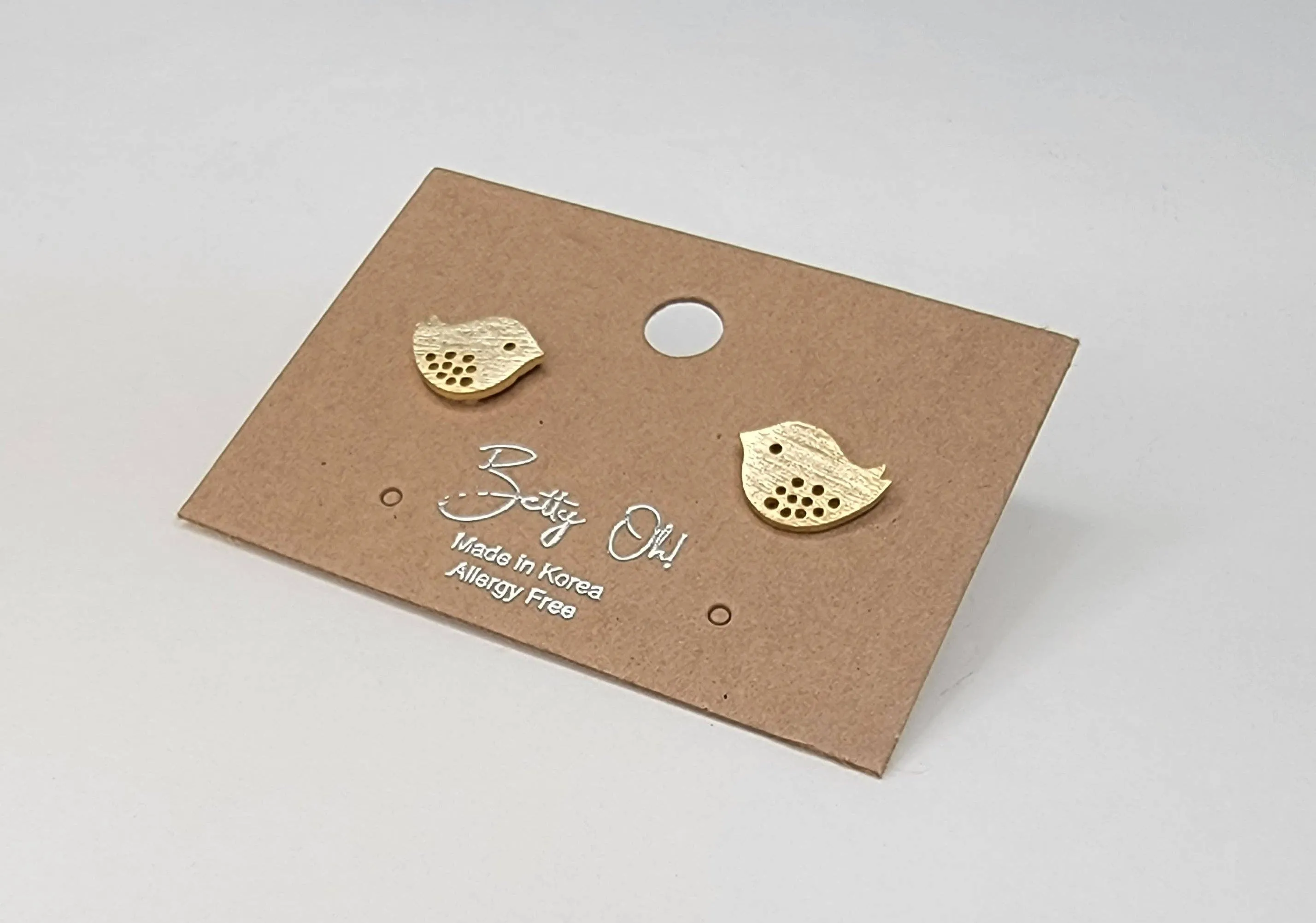 Mini Bird Post Earrings