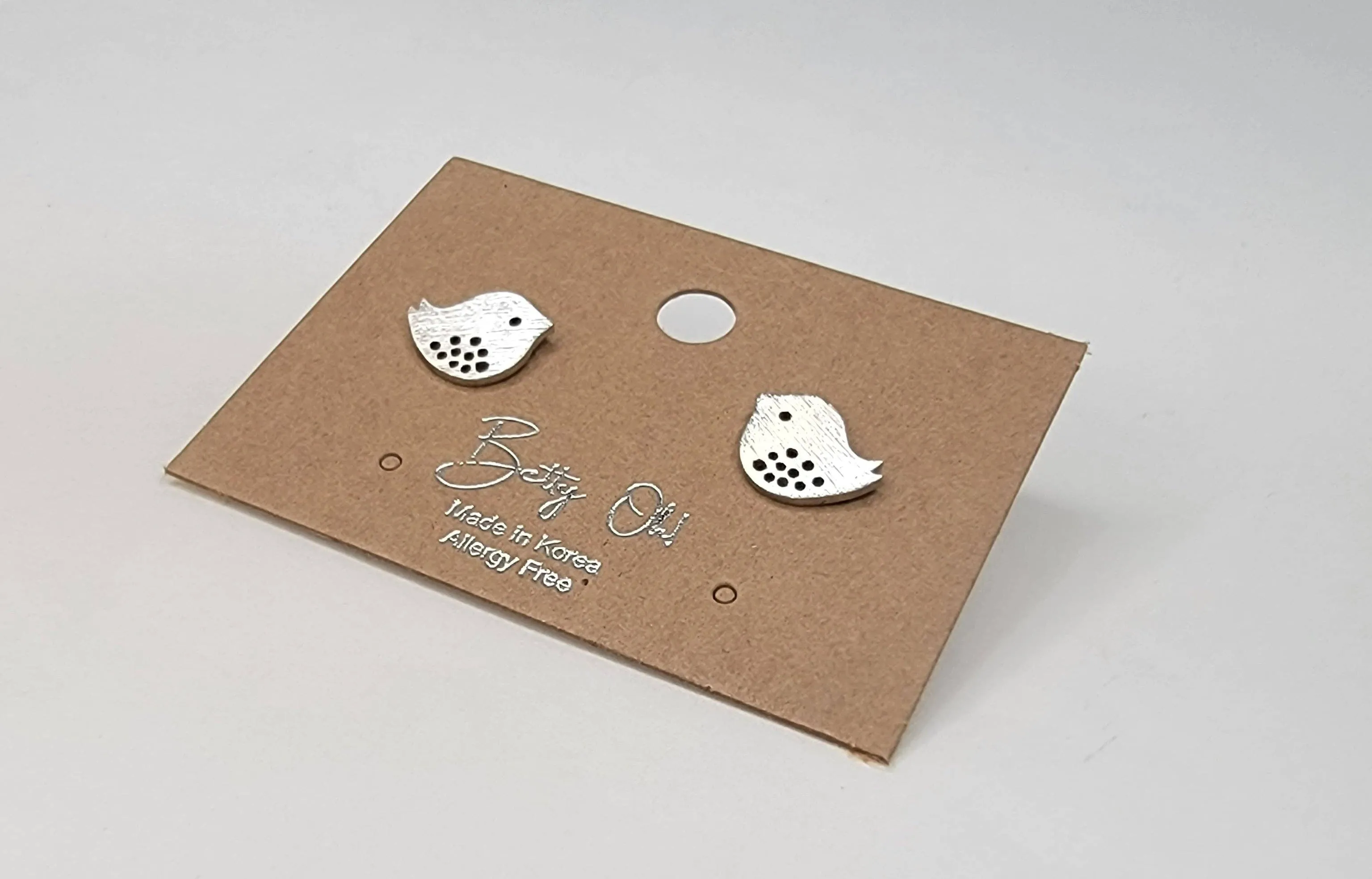 Mini Bird Post Earrings