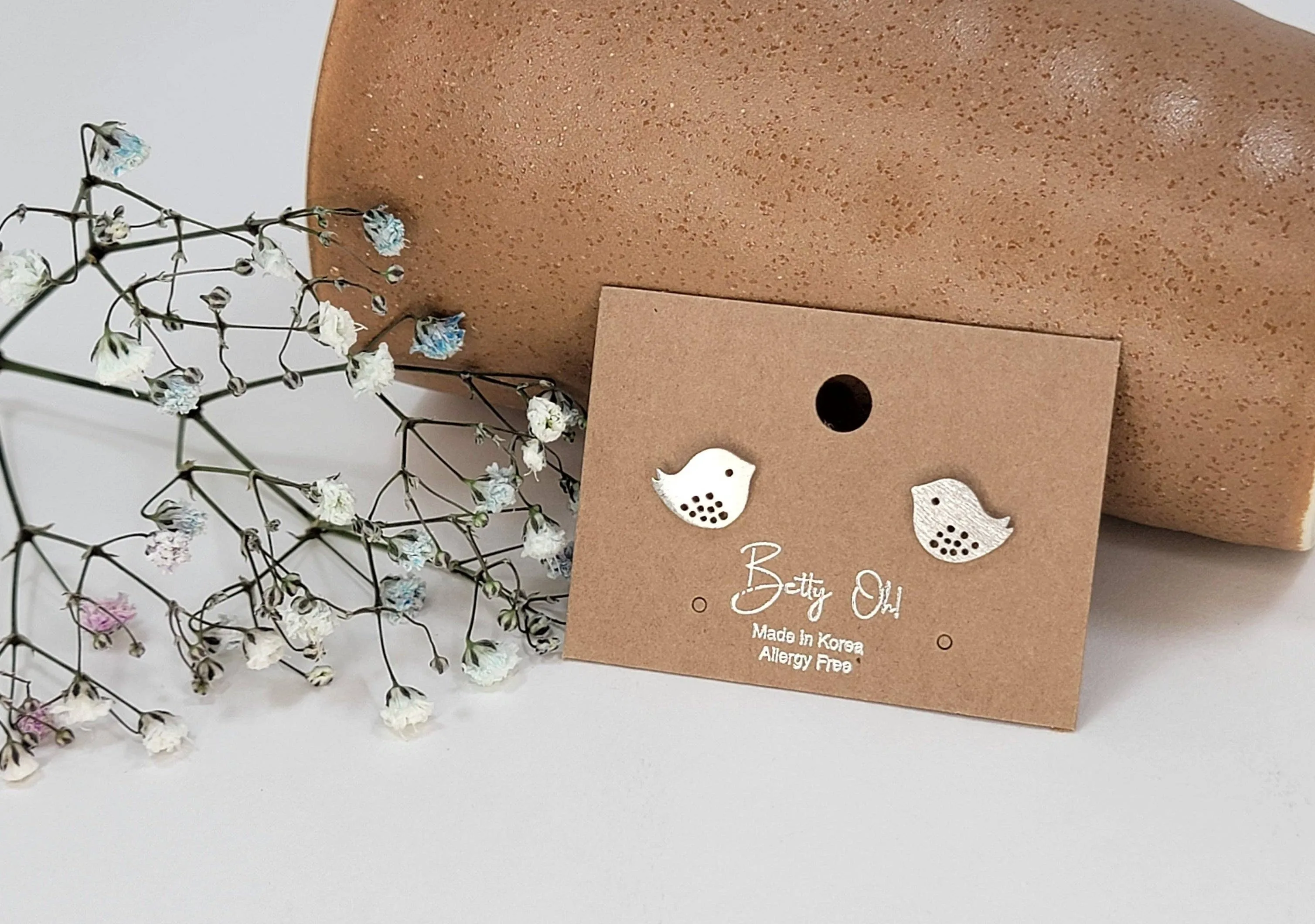 Mini Bird Post Earrings