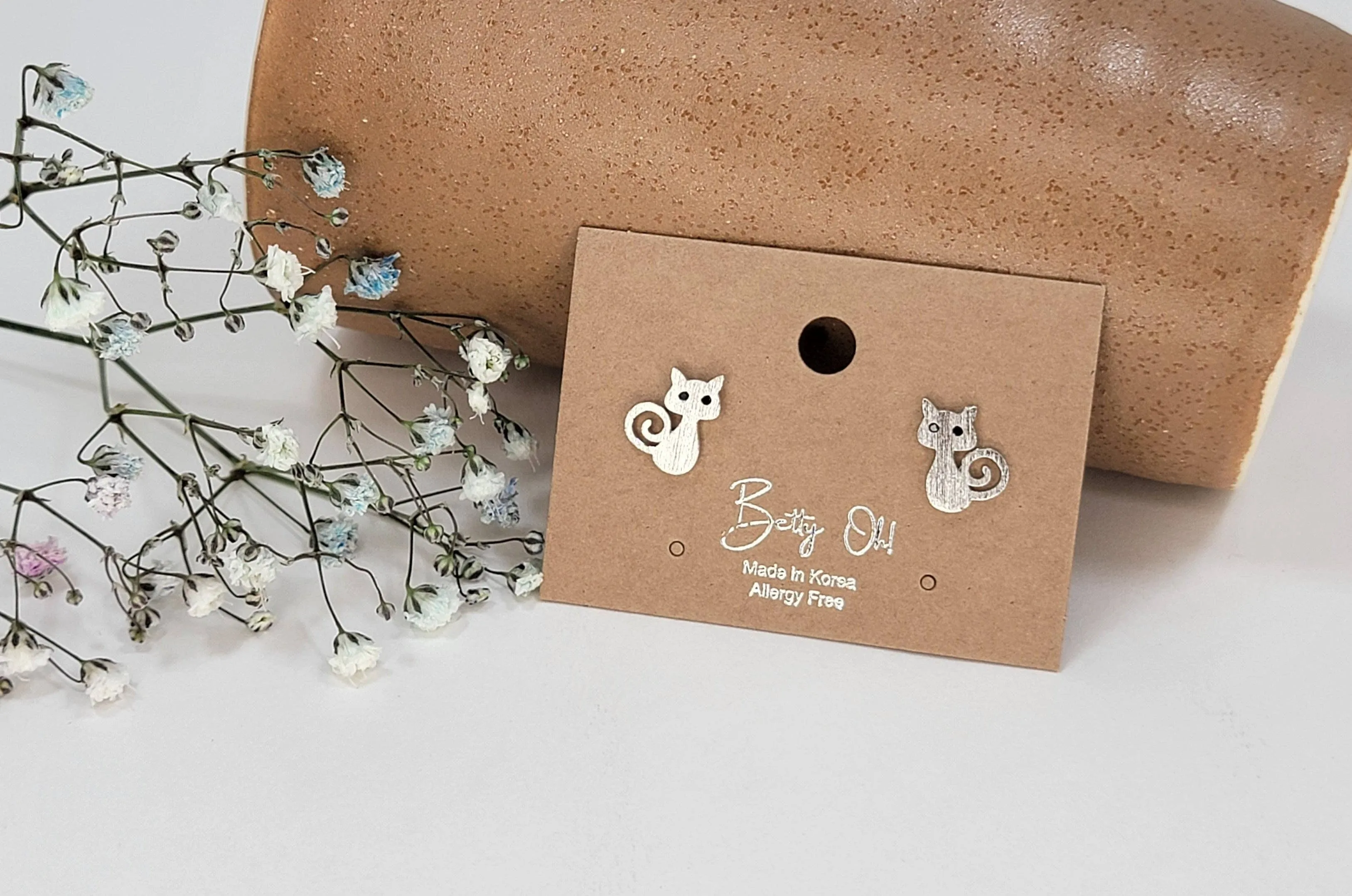 Mini Cat Post Earrings