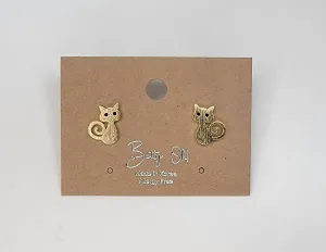 Mini Cat Post Earrings