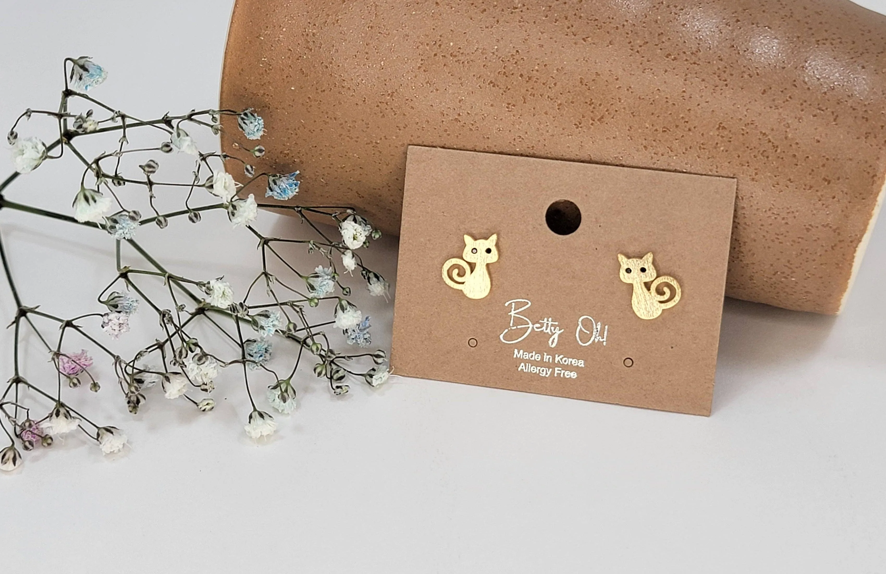 Mini Cat Post Earrings