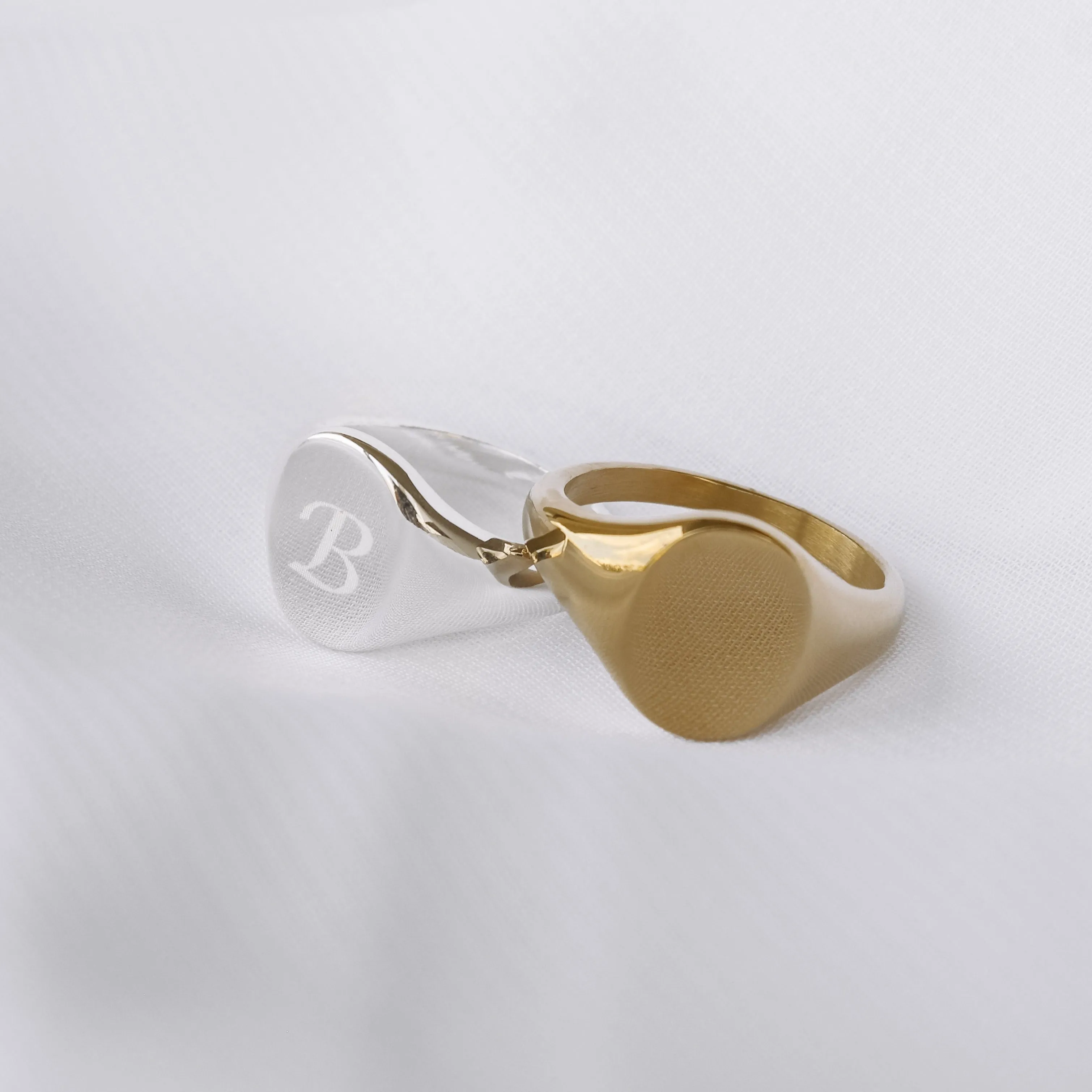 Nicole - Stainless Steel Engraved Ring
