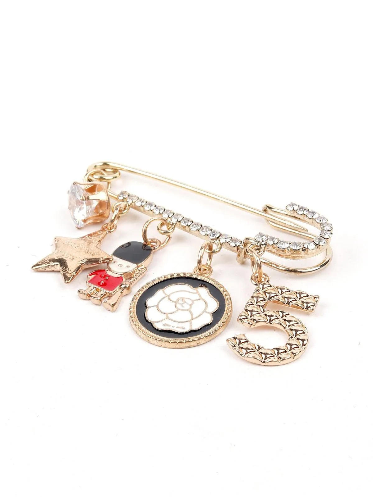 Odette Women Gold-Metal Pin Brooch