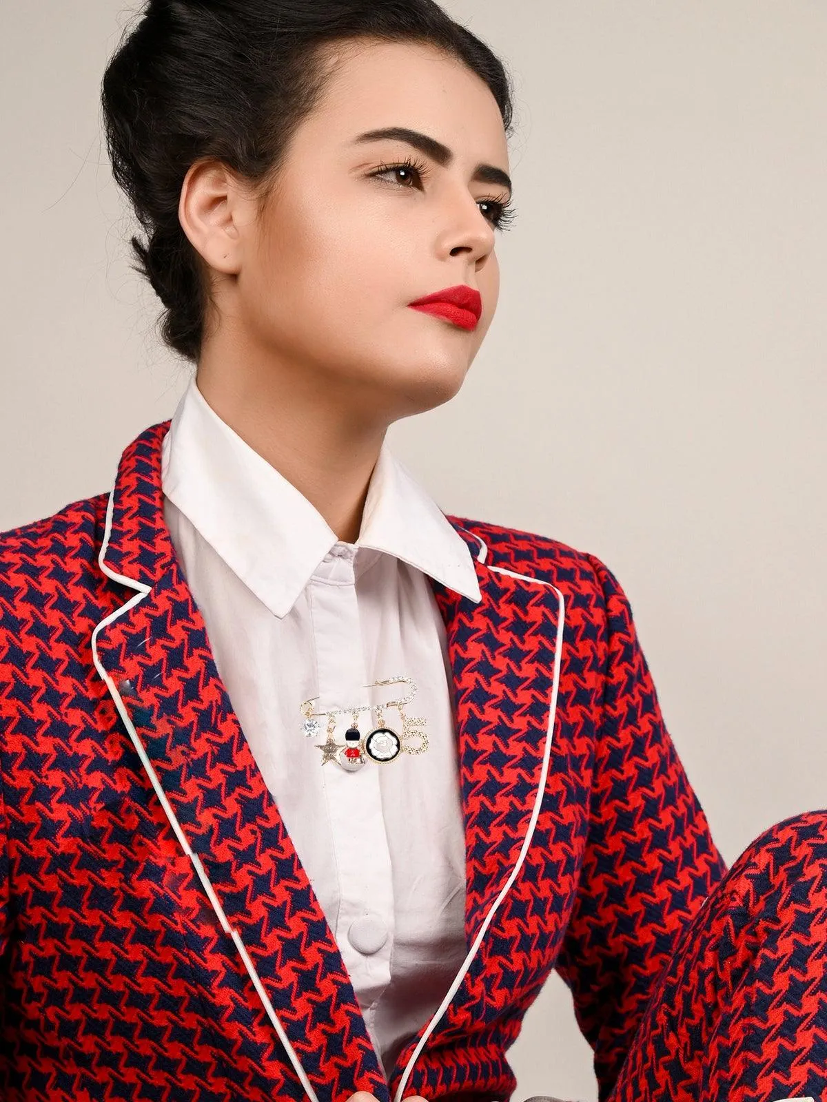 Odette Women Gold-Metal Pin Brooch