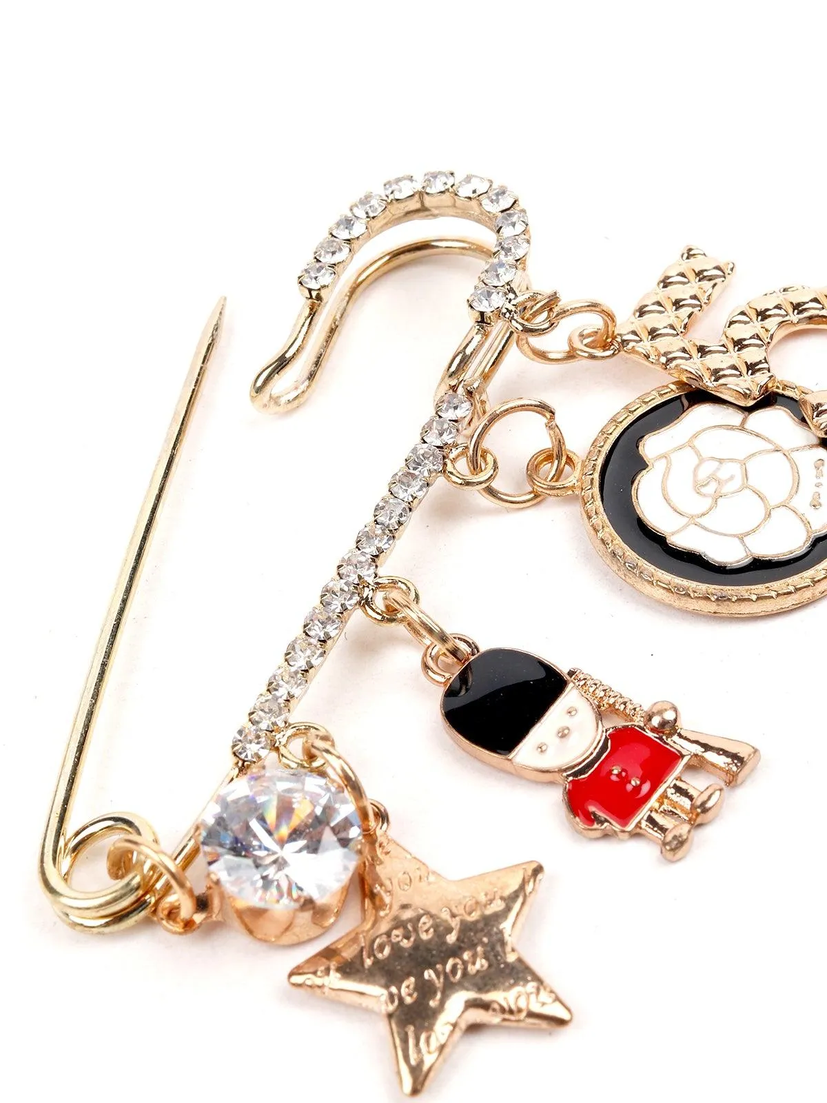 Odette Women Gold-Metal Pin Brooch