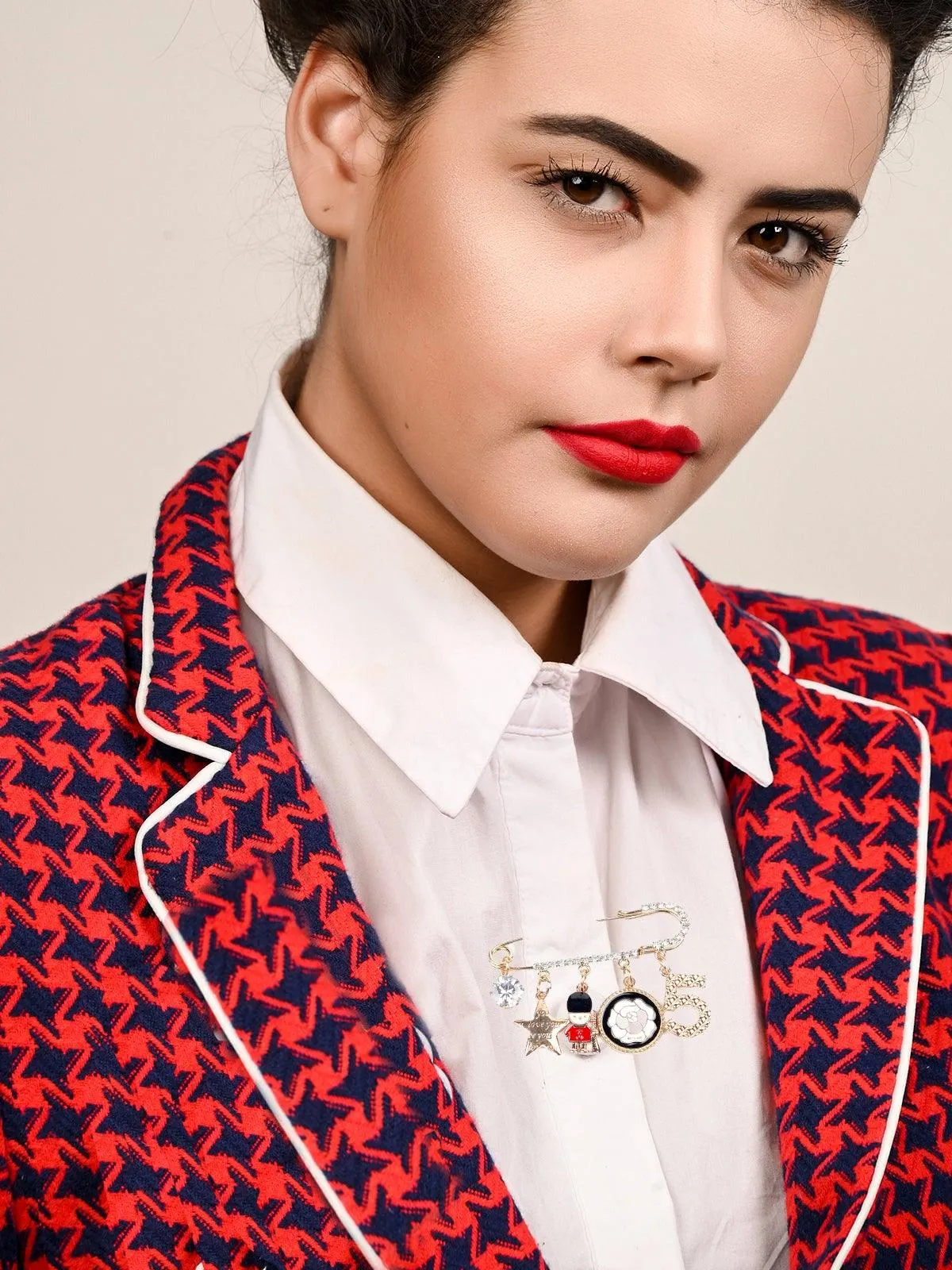 Odette Women Gold-Metal Pin Brooch