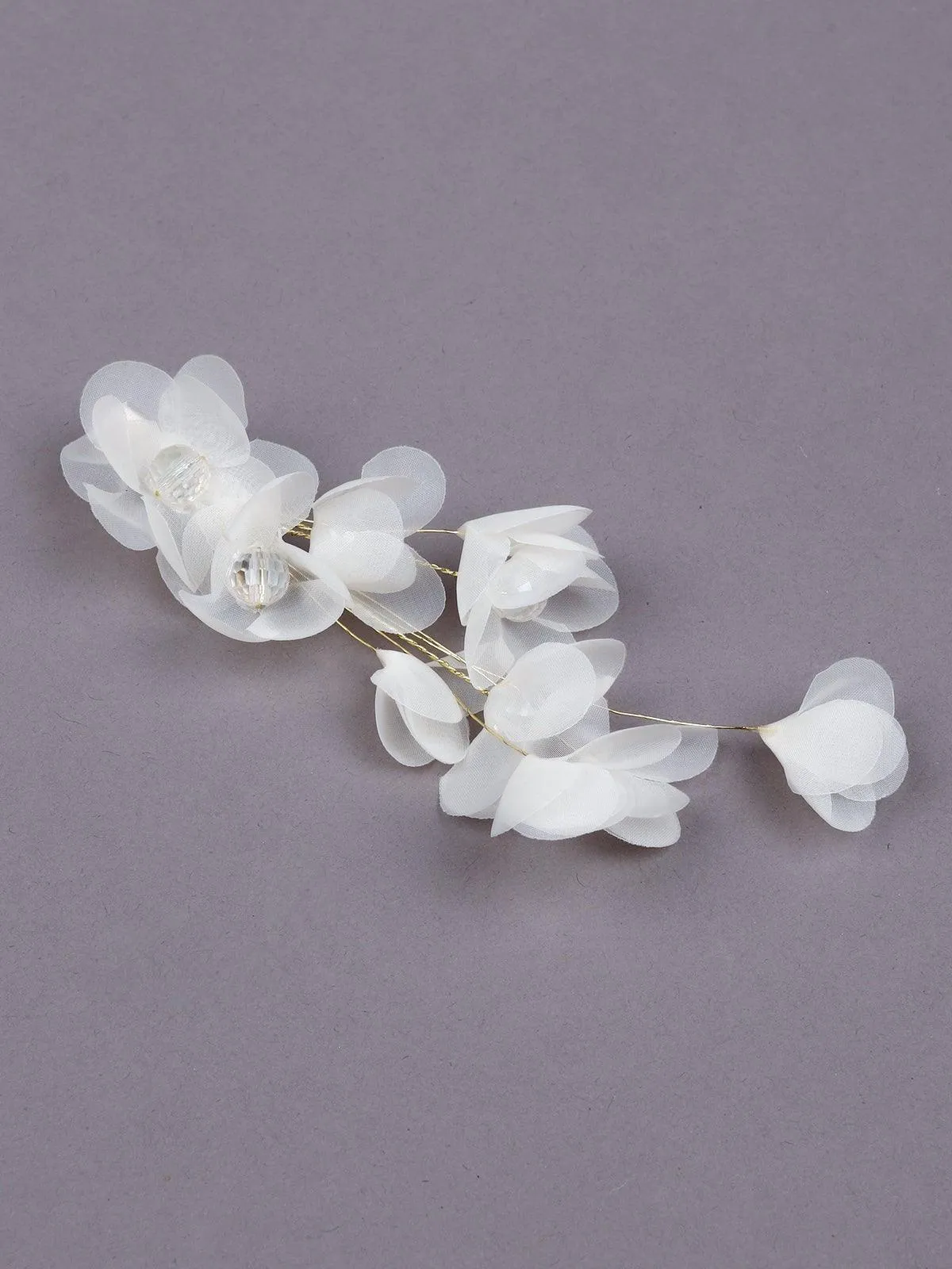 Odette Women White Metal Brooch