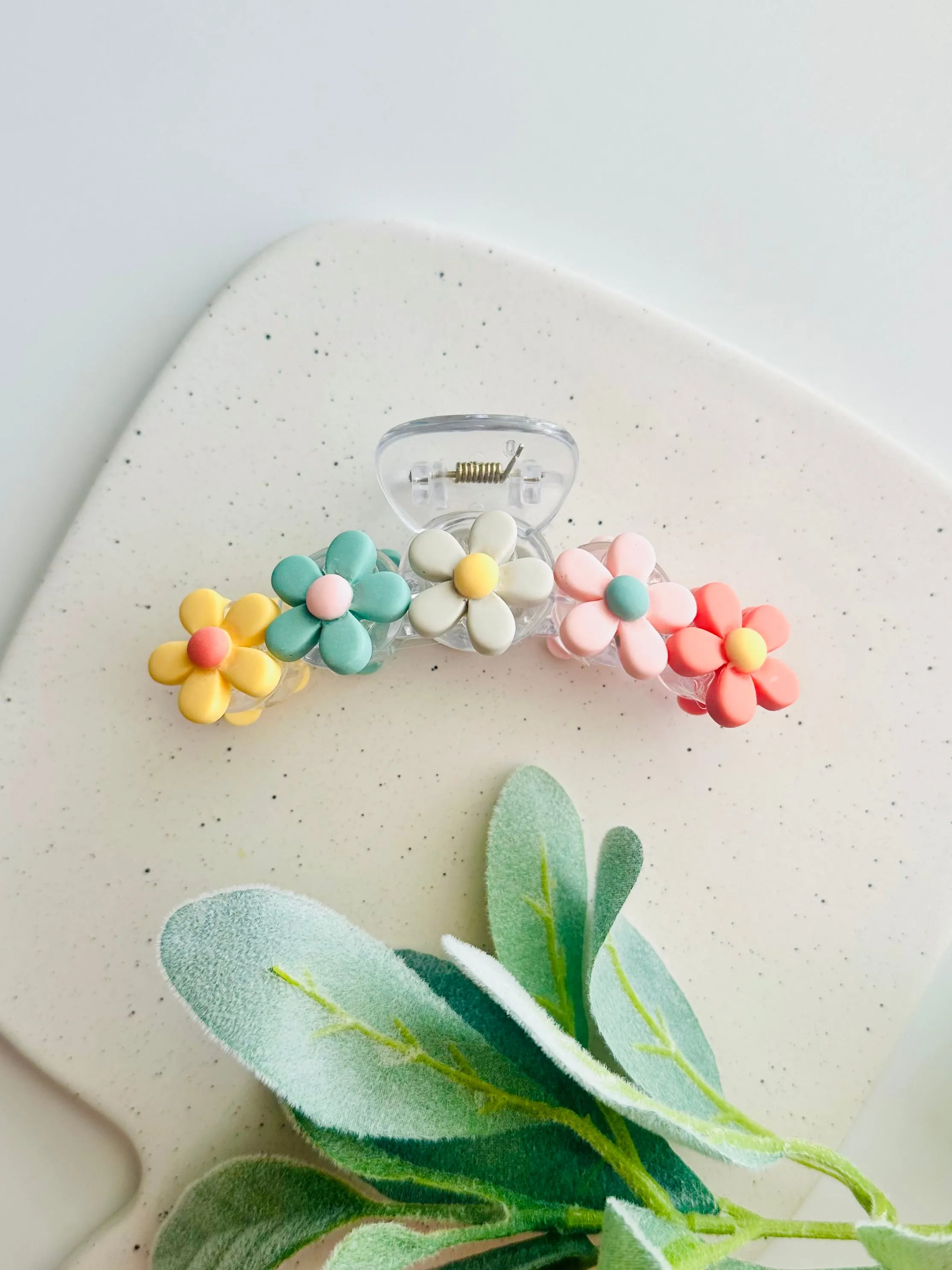 Pastel Blossom Claw Clip
