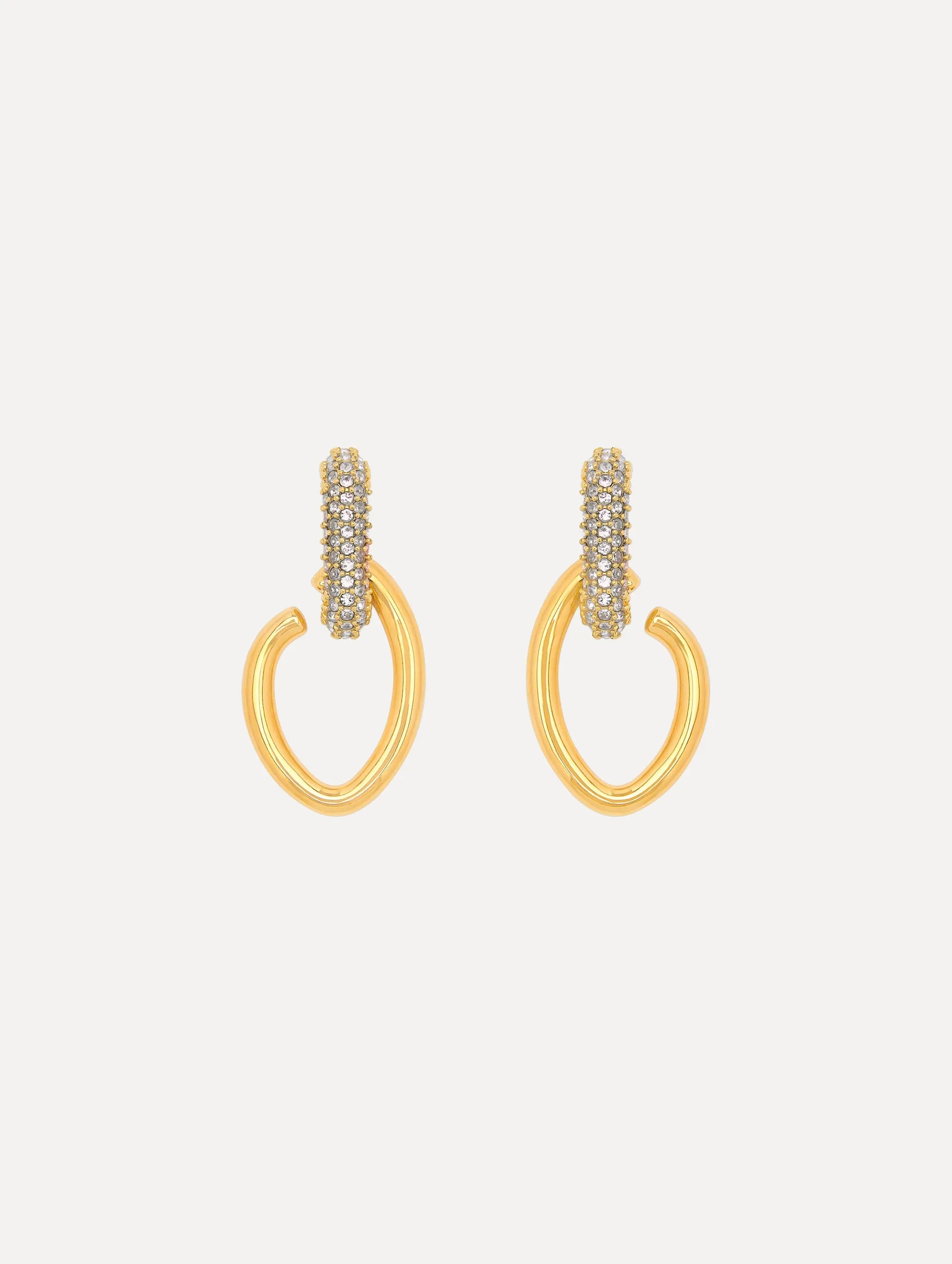 Pav?? O Drop Earrings