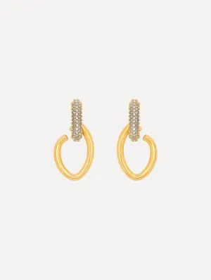 Pav?? O Drop Earrings