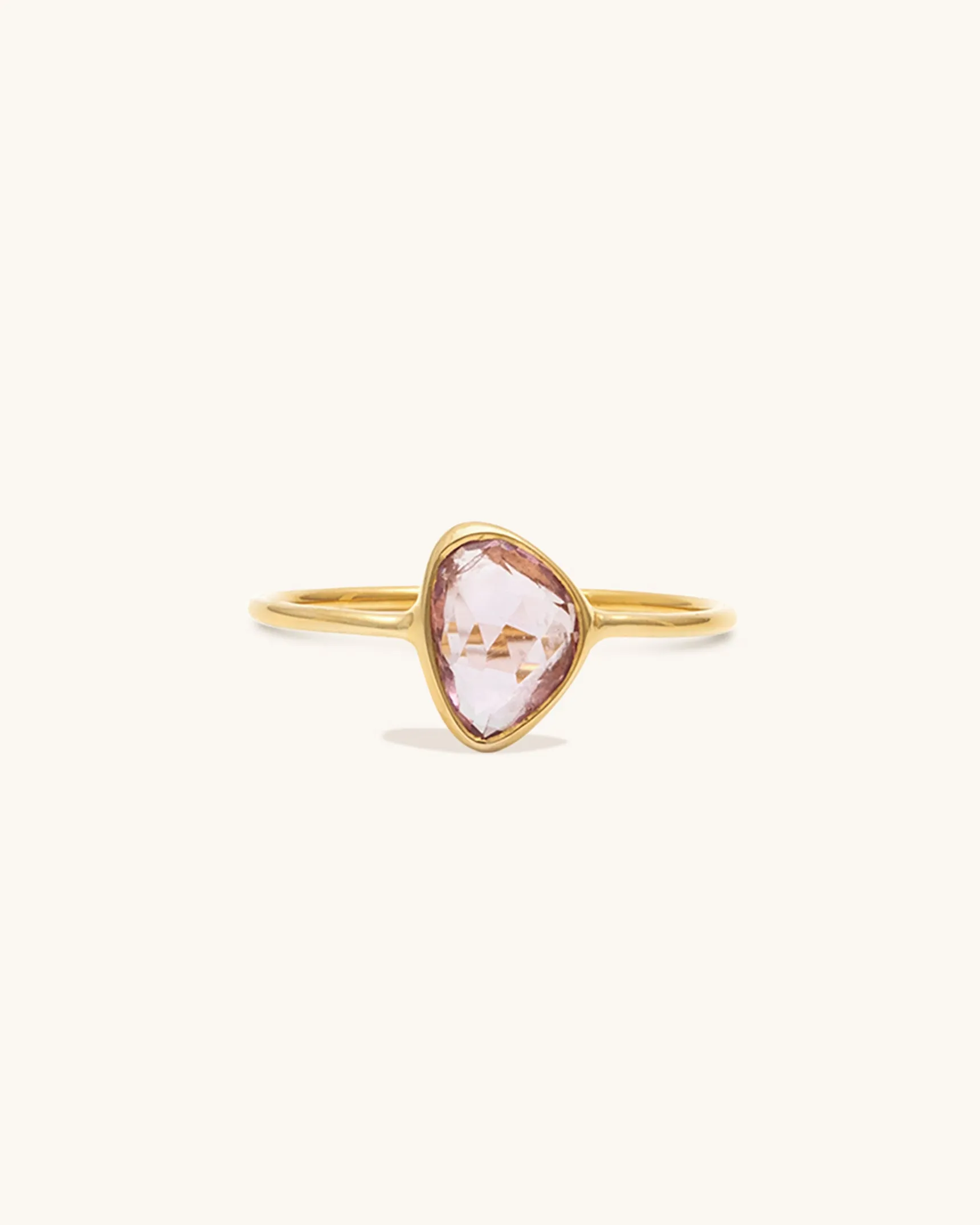 Pink Sapphire Rosecut Ring