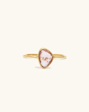 Pink Sapphire Rosecut Ring