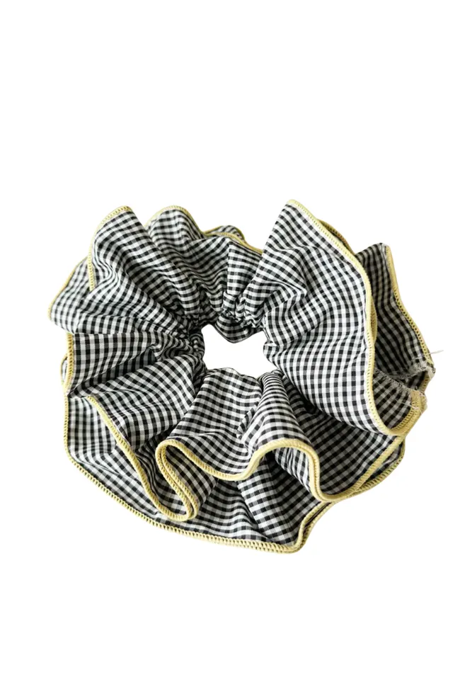 Retro Gingham Scrunchie