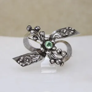 Ribbons & Flowers Sterling Silver Brooch from Hob??