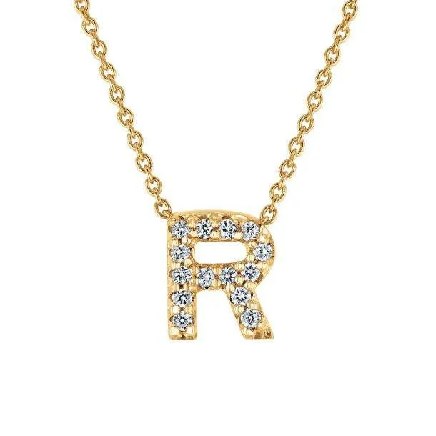 Roberto Coin 18K Love Letter 'R' Necklace