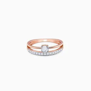 Rose Gold Begin Forever Solitaire Diamond Ring