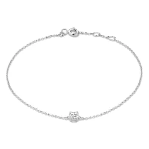 Saint Germain Fa?s 14 karat white gold bracelet with zirconia stone