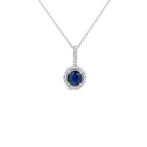 Sapphire & Diamond Pendant