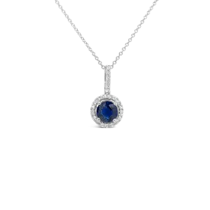 Sapphire & Diamond Pendant