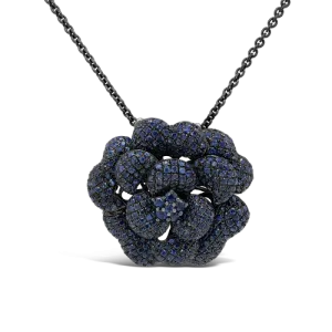 Sapphire Rose Pendant