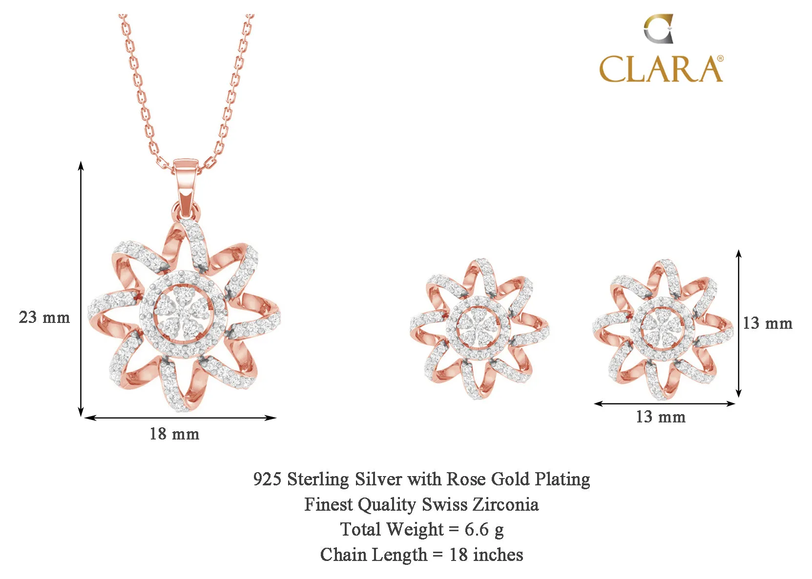 Silver Anna Jewellery Set