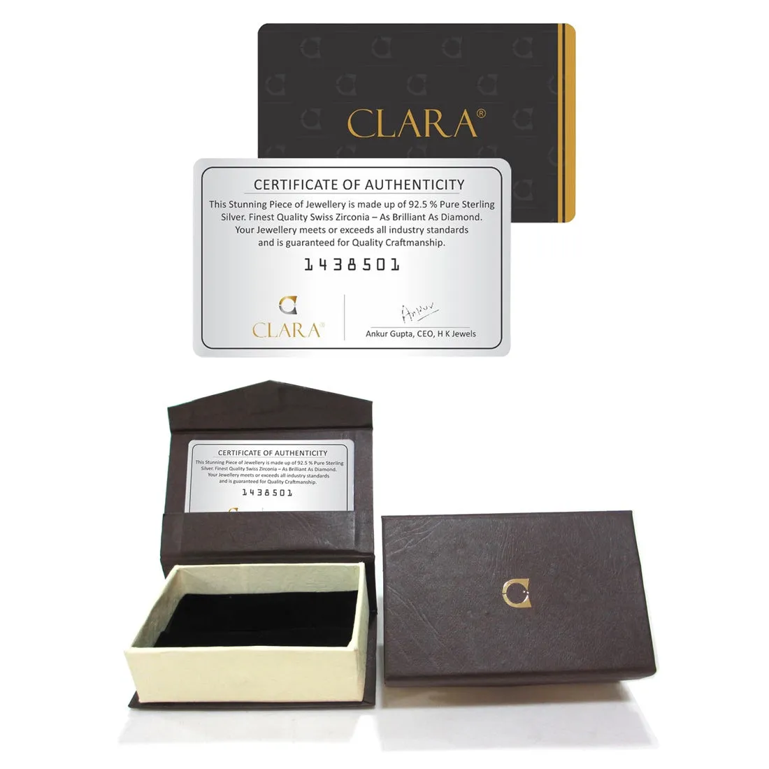 Silver Carla Solitaire Jewellery Set