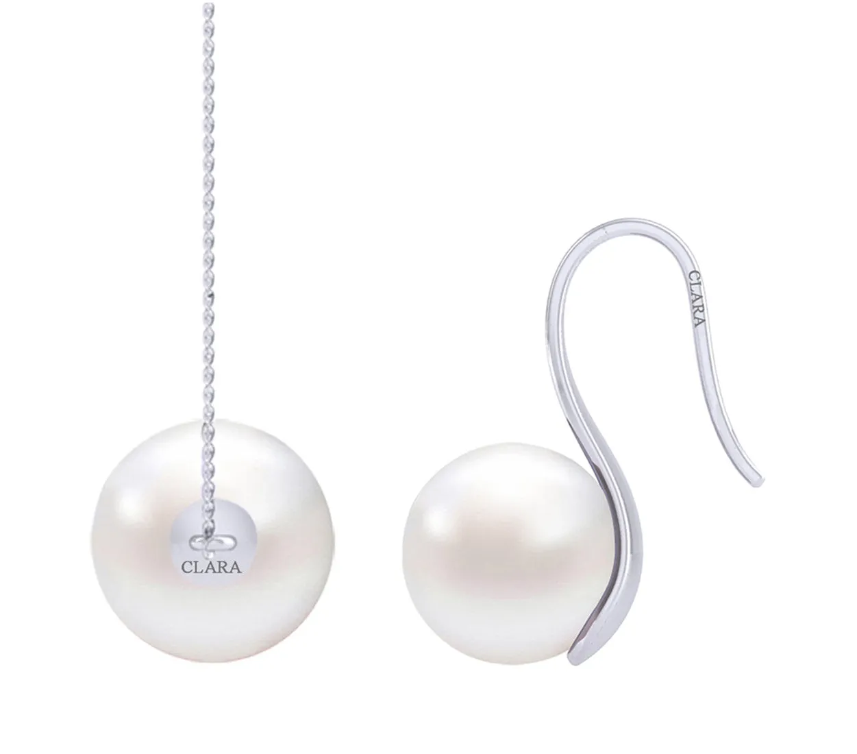 Silver Classic Pearl Jewellery Set