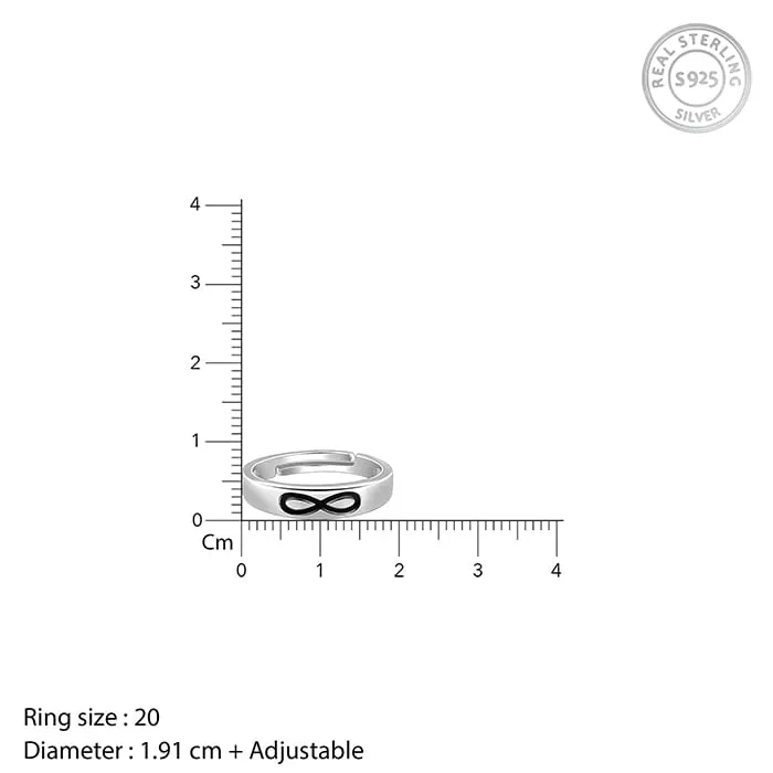 Silver Eternal Connection Ring For Him