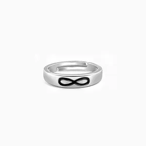 Silver Eternal Connection Ring For Him