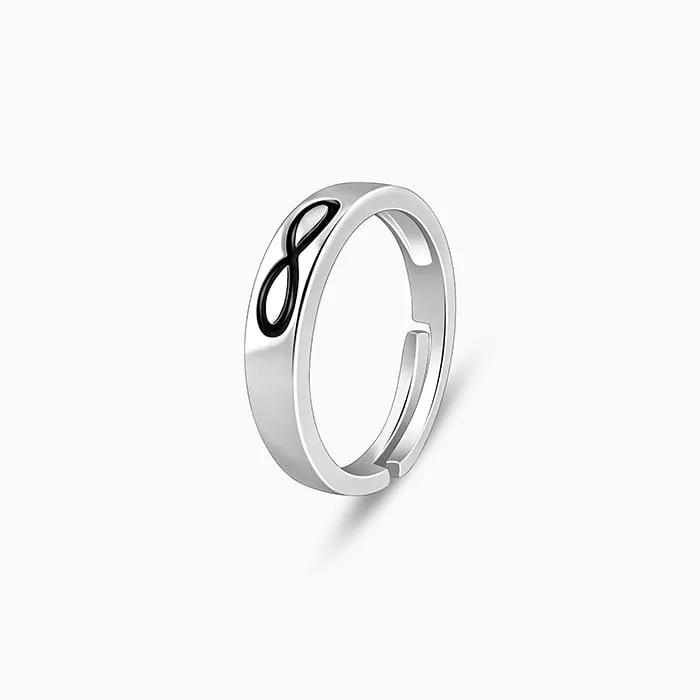 Silver Eternal Connection Ring For Him