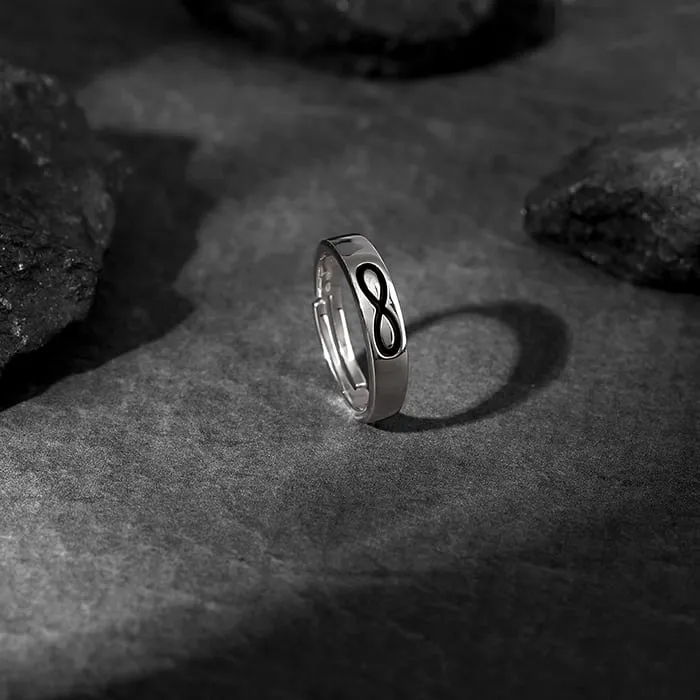 Silver Eternal Connection Ring For Him