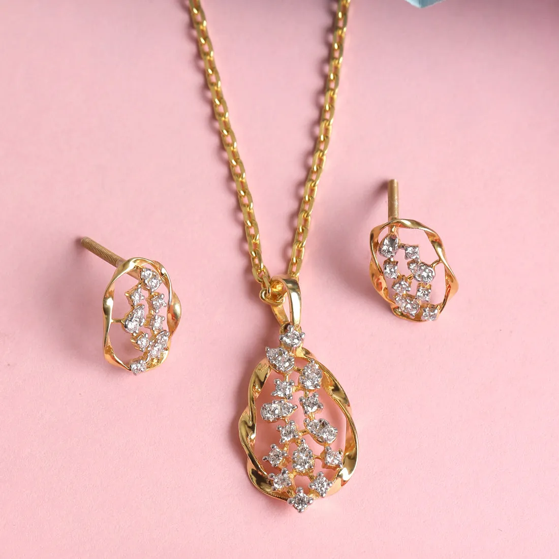 Silver Petra Jewellery Set