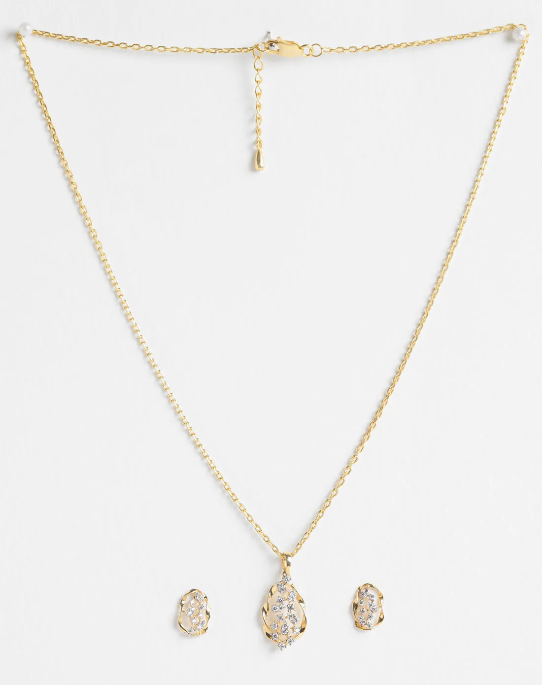 Silver Petra Jewellery Set