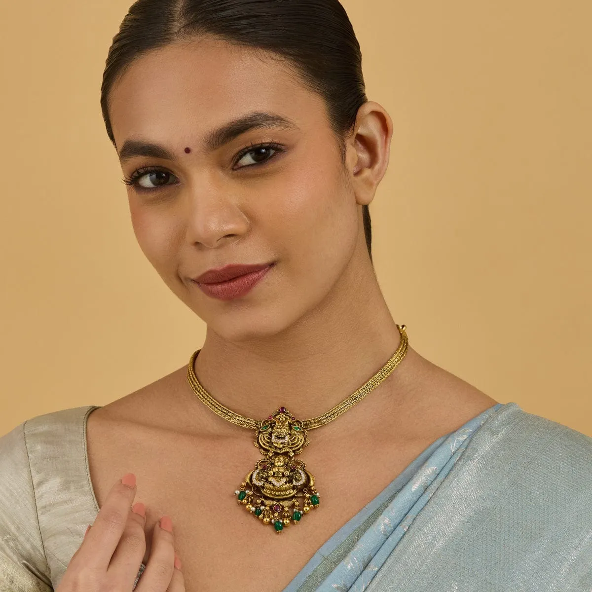 Silver Temple Necklace 179656