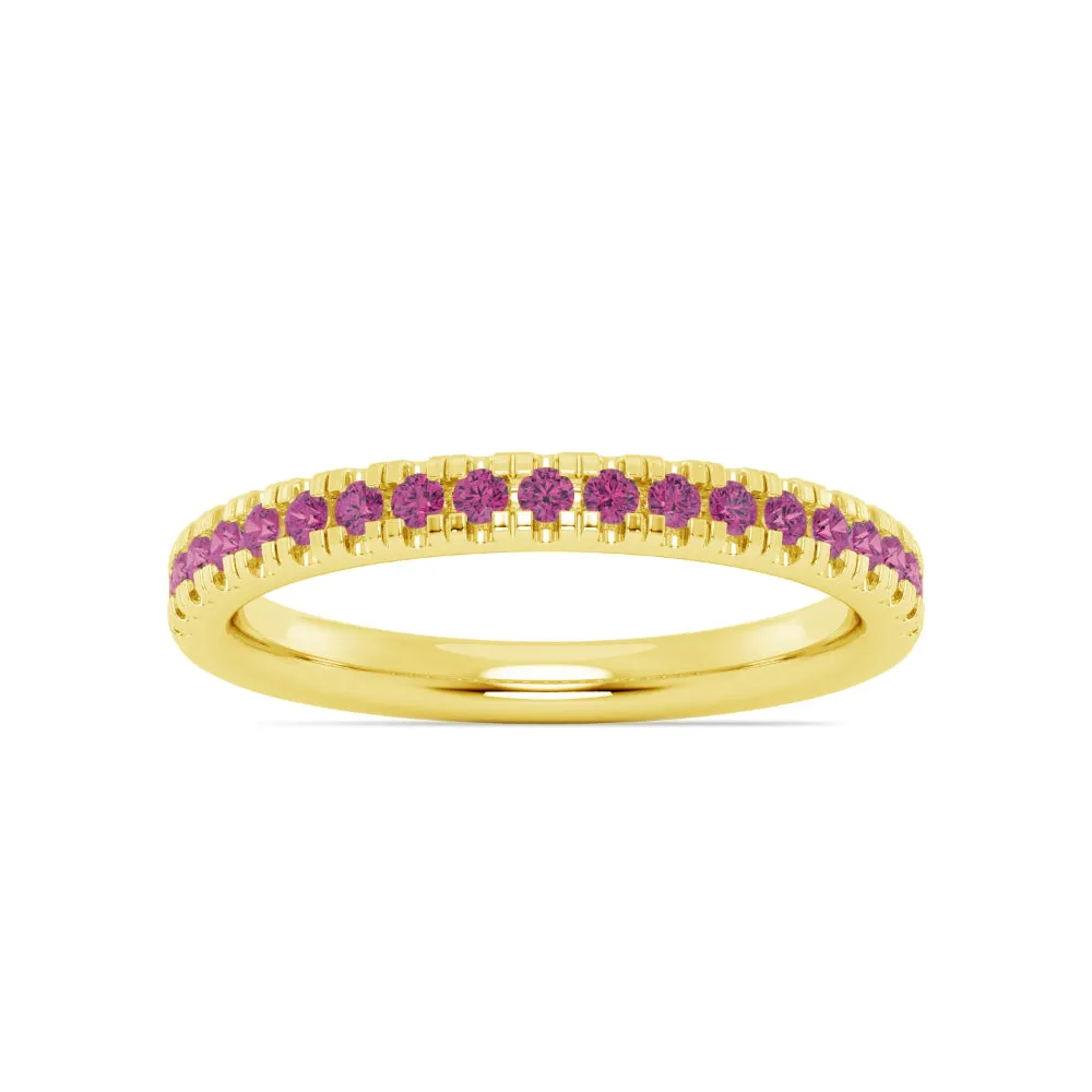 Smyth Jewelers Stackable Pav Pink Tourmaline Ring