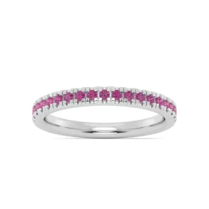 Smyth Jewelers Stackable Pav Pink Tourmaline Ring