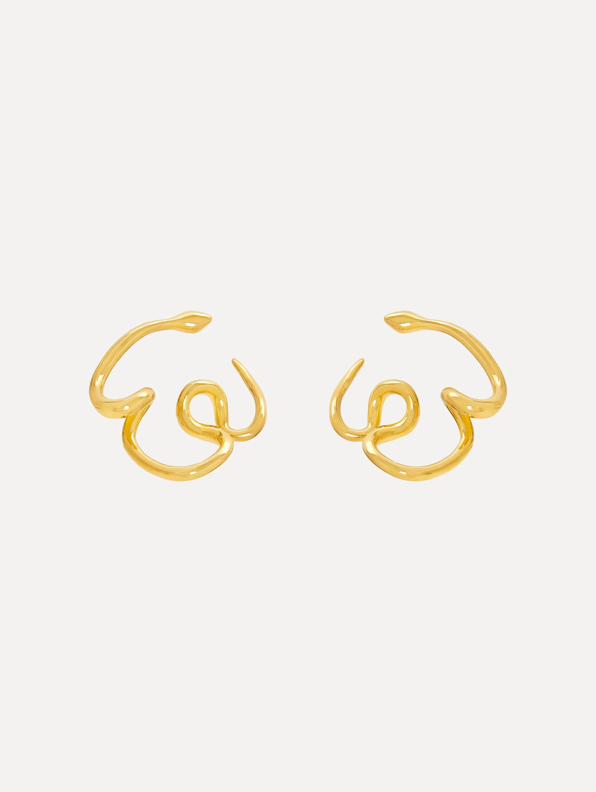 Snake Hoop Earrings