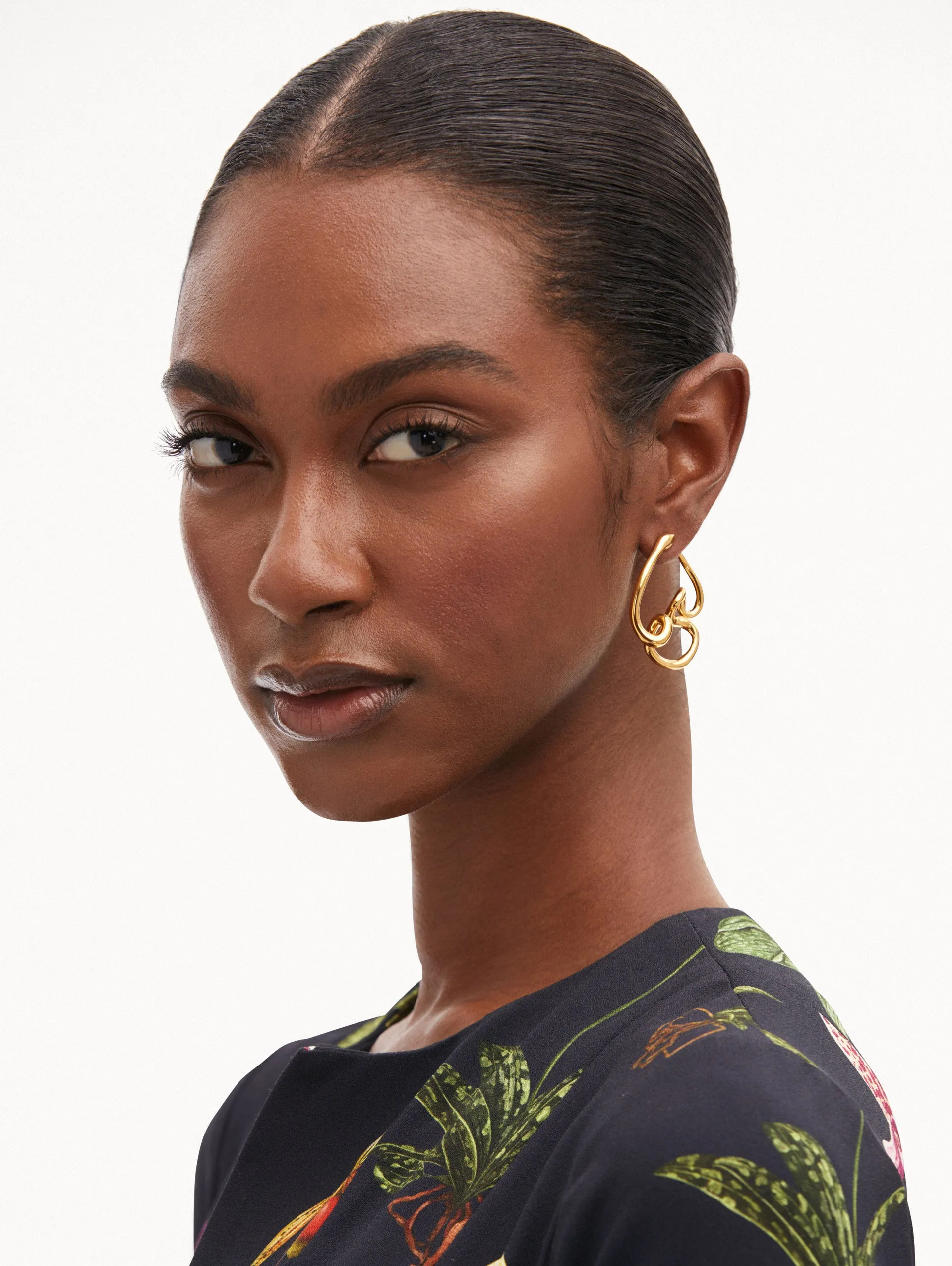 Snake Hoop Earrings