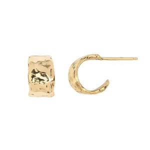 Solid 14K Gold Huggie Earring