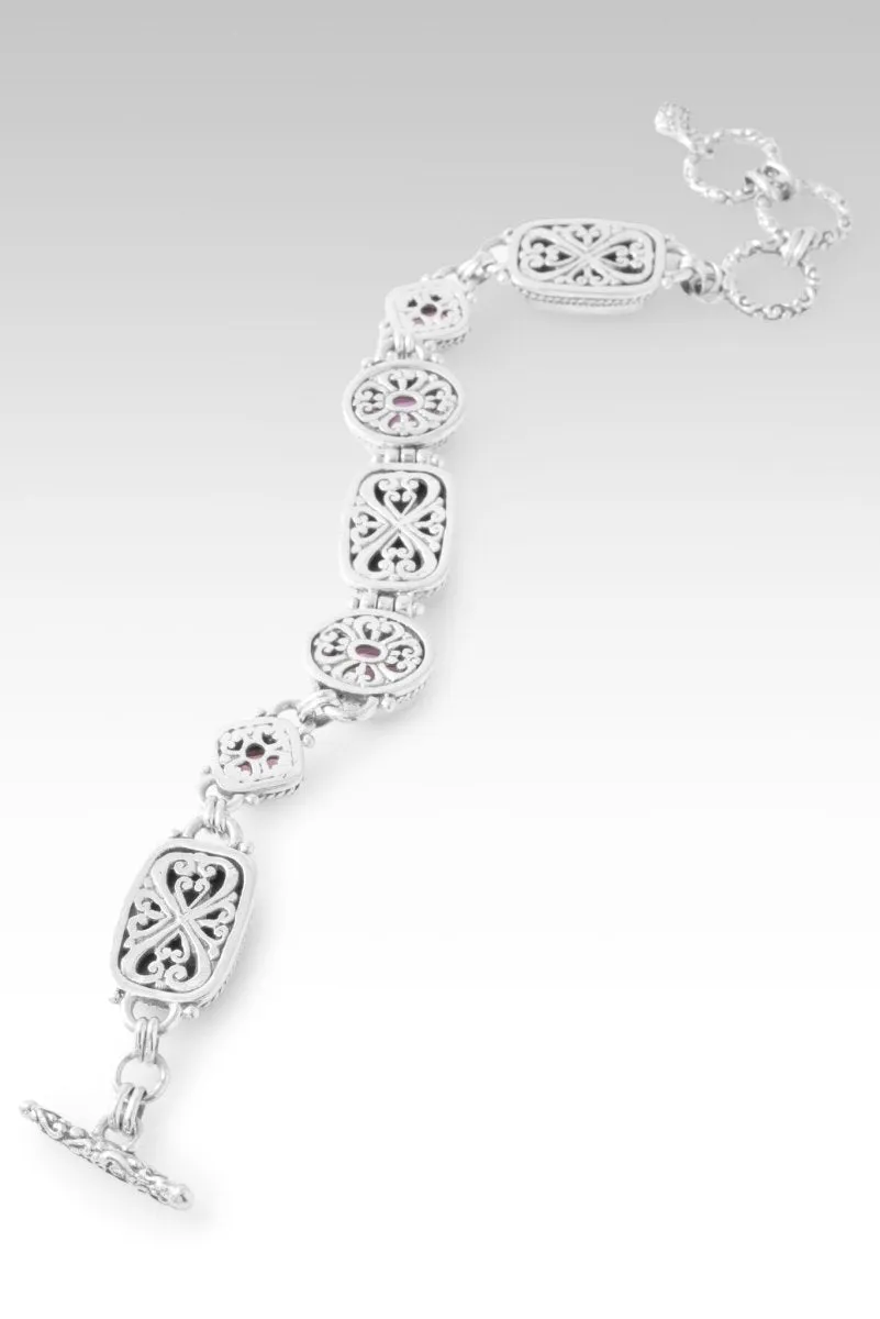 Standing in Confidence Bracelet? in Purpurite, Pink Fluorite & Pure Pink? Mystic Topaz