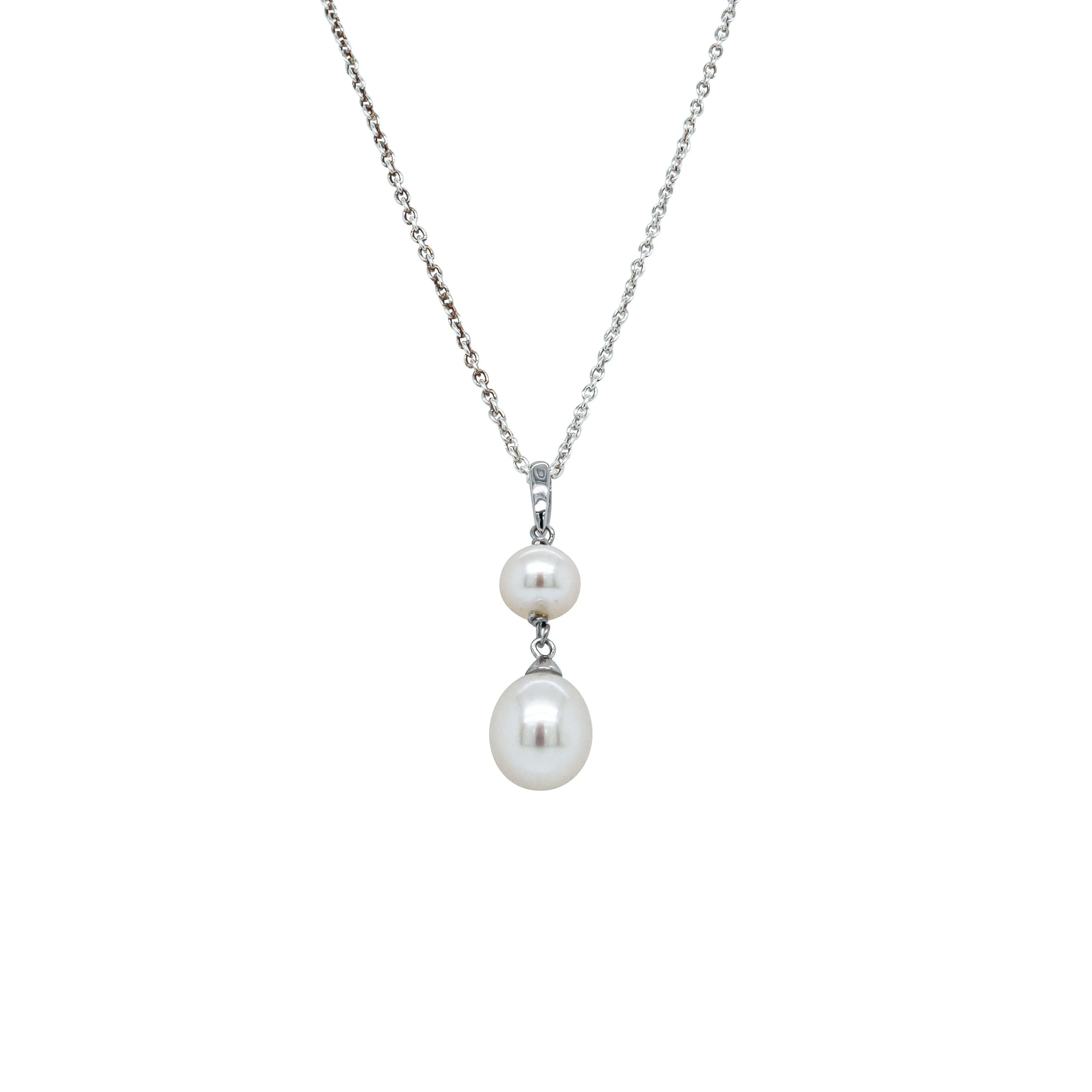 Sterling Silver Freshwater Pearl Rosie Necklace
