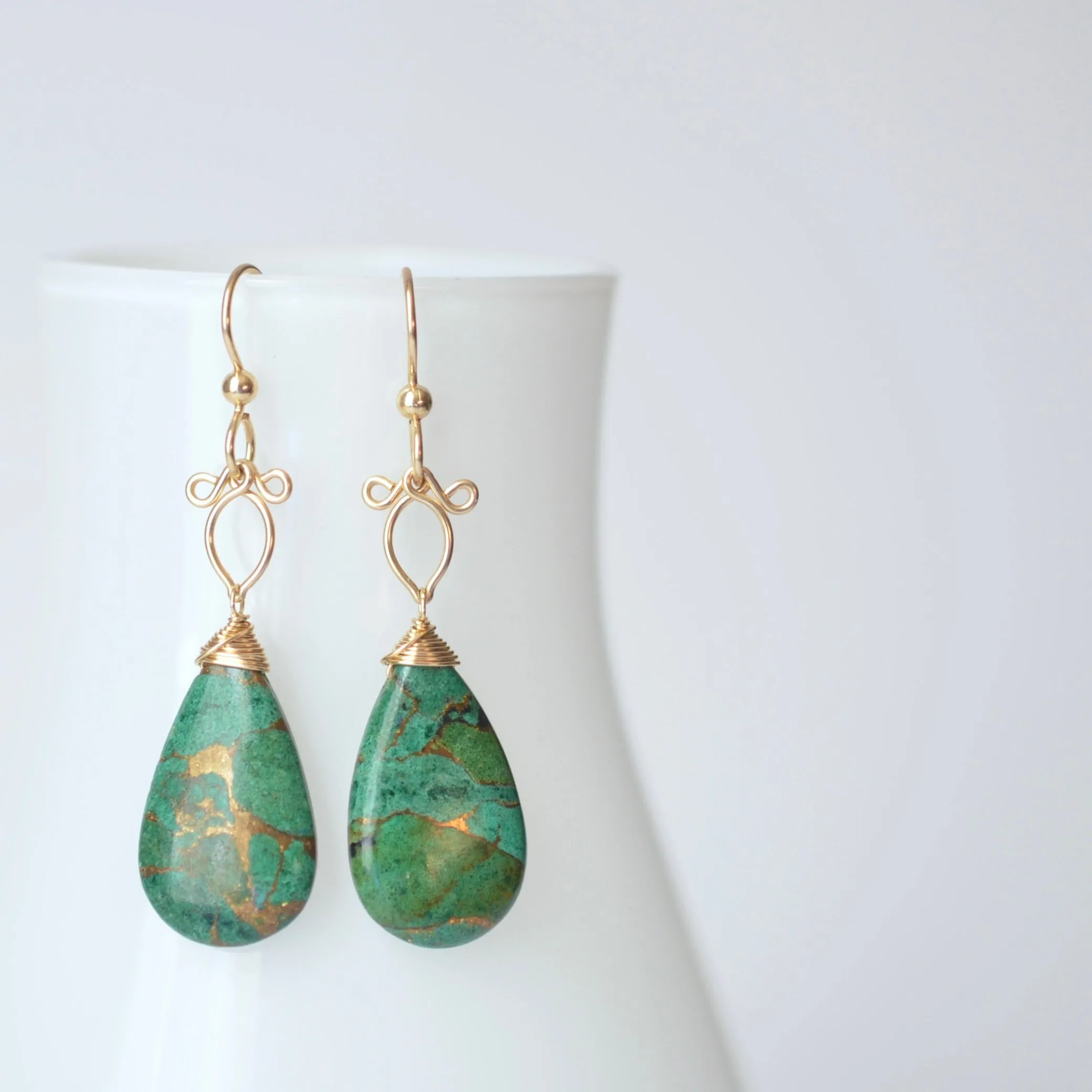 Sunstra - Azurite and 14k Gold Filled Earrings